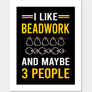 3 People Beadwork Beading Bead Beads Posters and Art